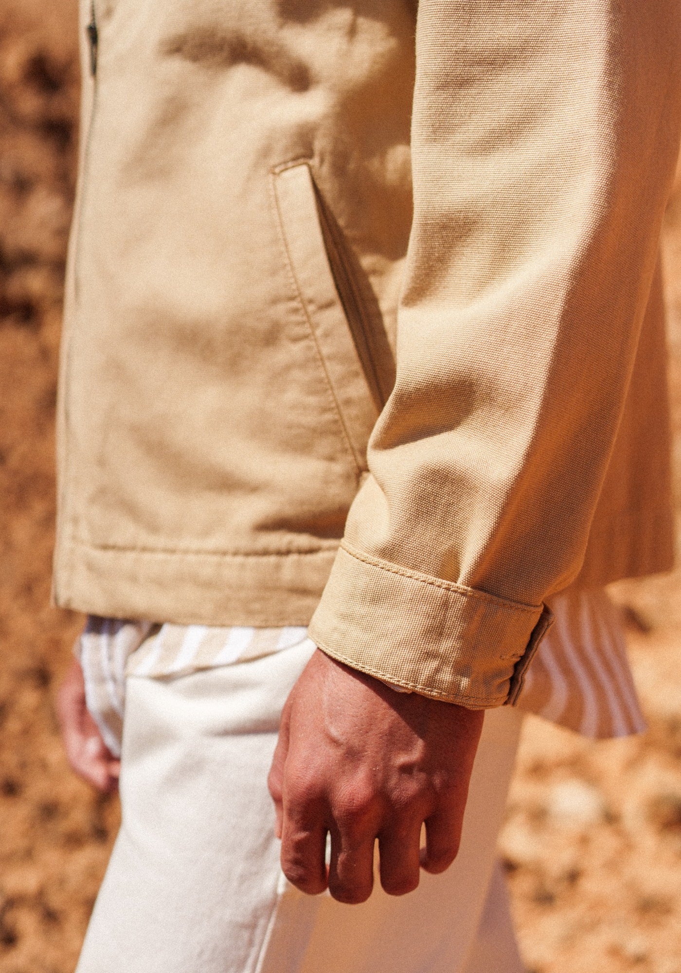 Zephyr cotton canvas jacket (SAIL CANVAS)