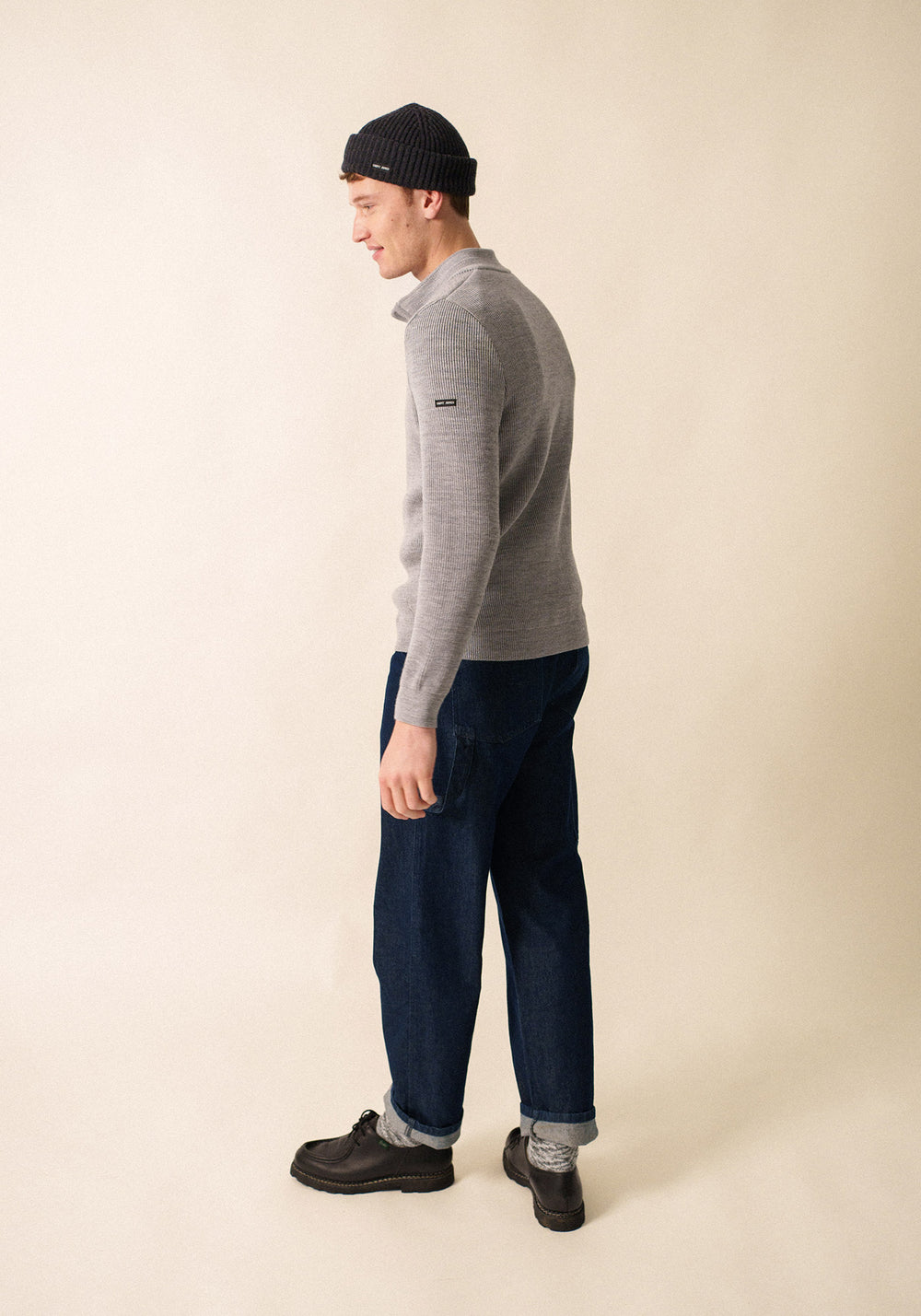 Bourboule Henley Sweater (LIGHT GRAY)
