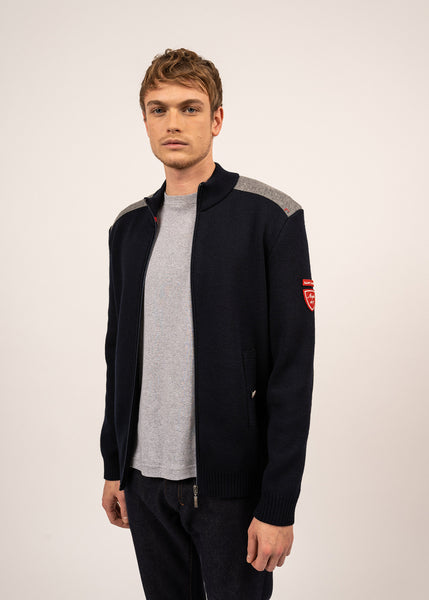 SERAC ARPIN - Wool Knit Jacket With Zip | Saint James® Official