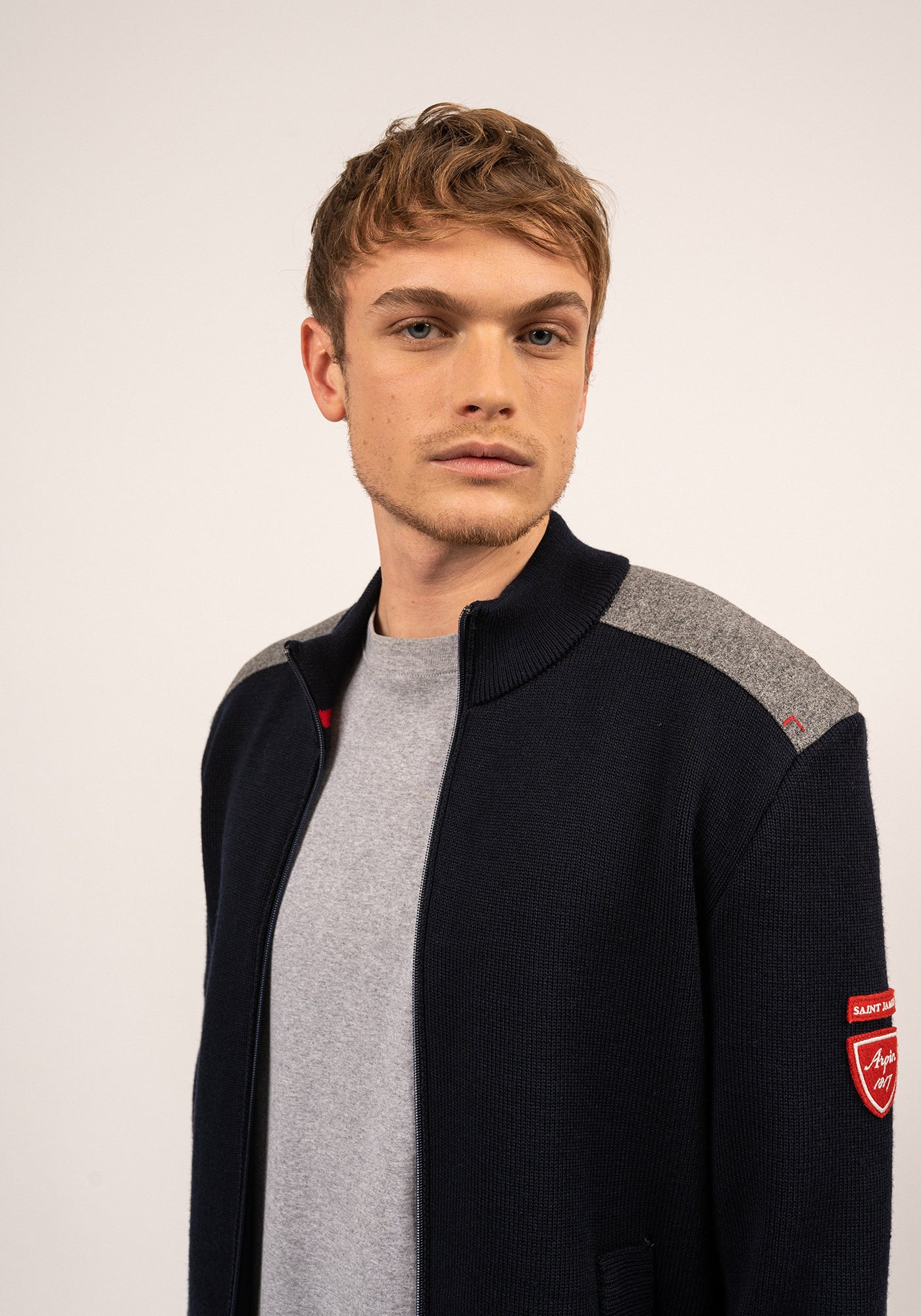 SERAC ARPIN Wool Jacket (NAVY)