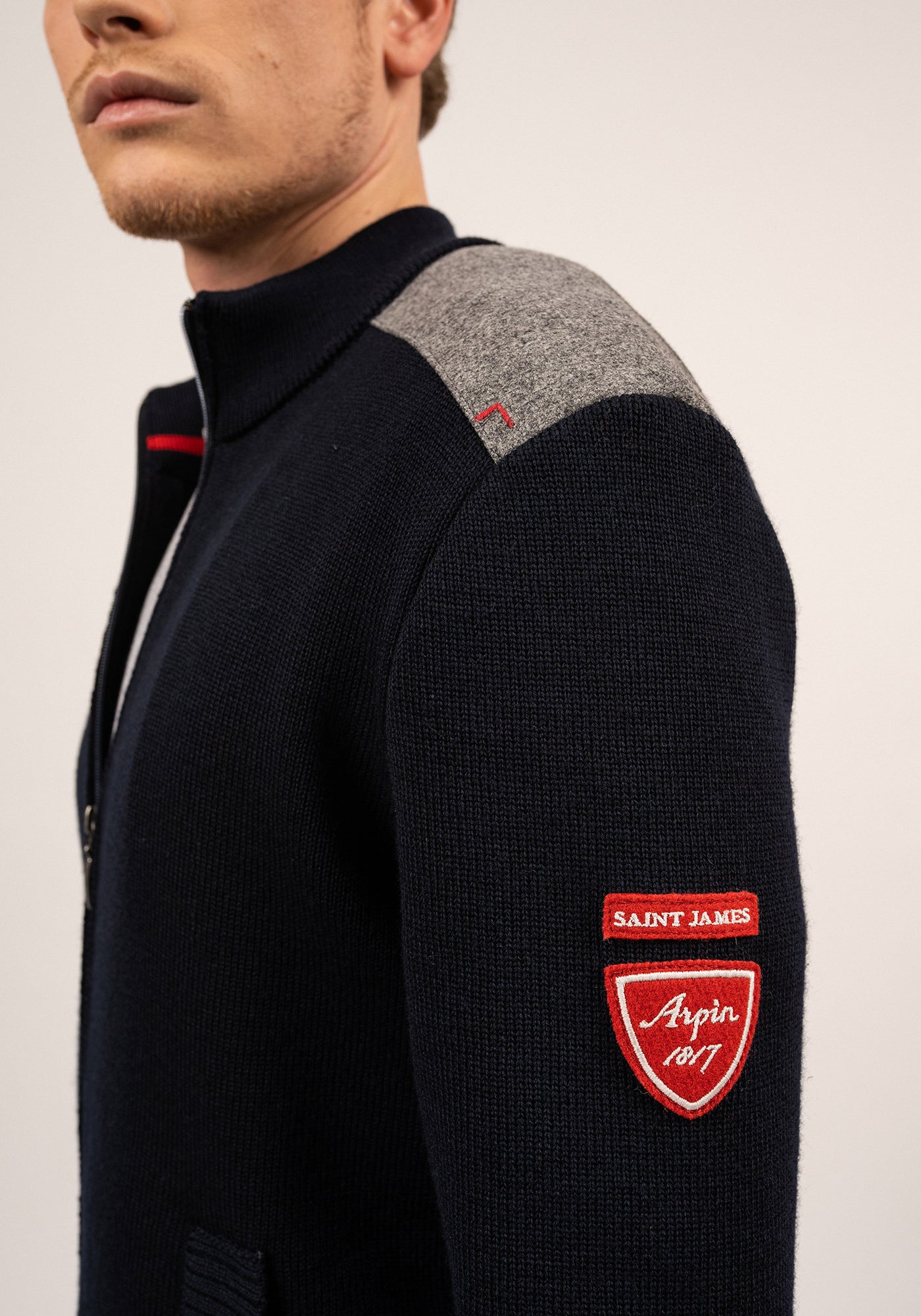 SERAC ARPIN Wool Jacket (NAVY)