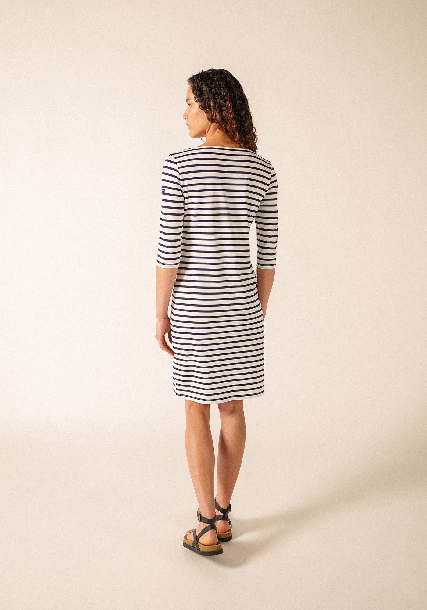 PROPRIANO Anti-Uv Nautical Dress (WHITE / NAVY)