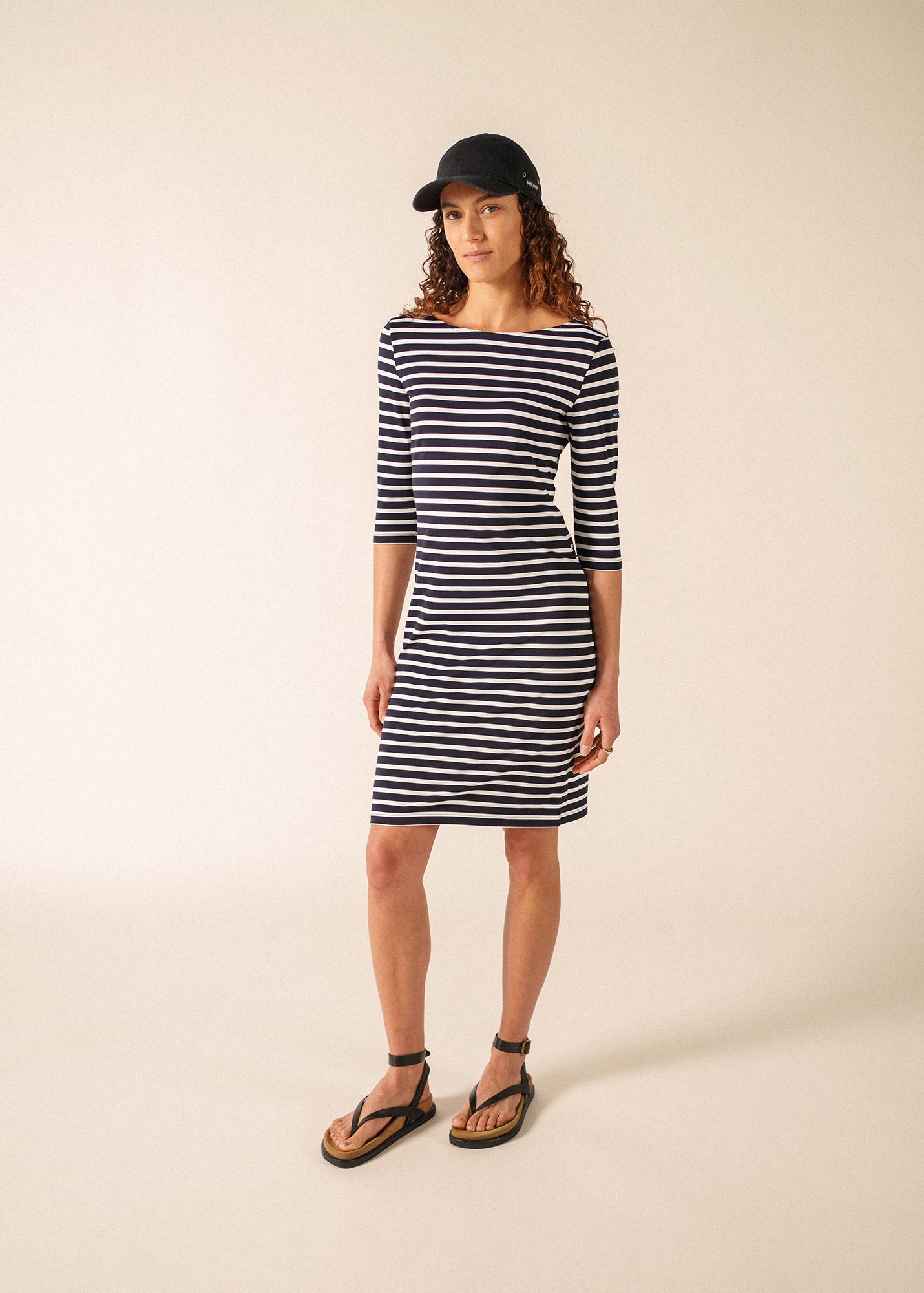 Breton Stripe Form Fitting Dress | Propriano | Anti-UV | Saint