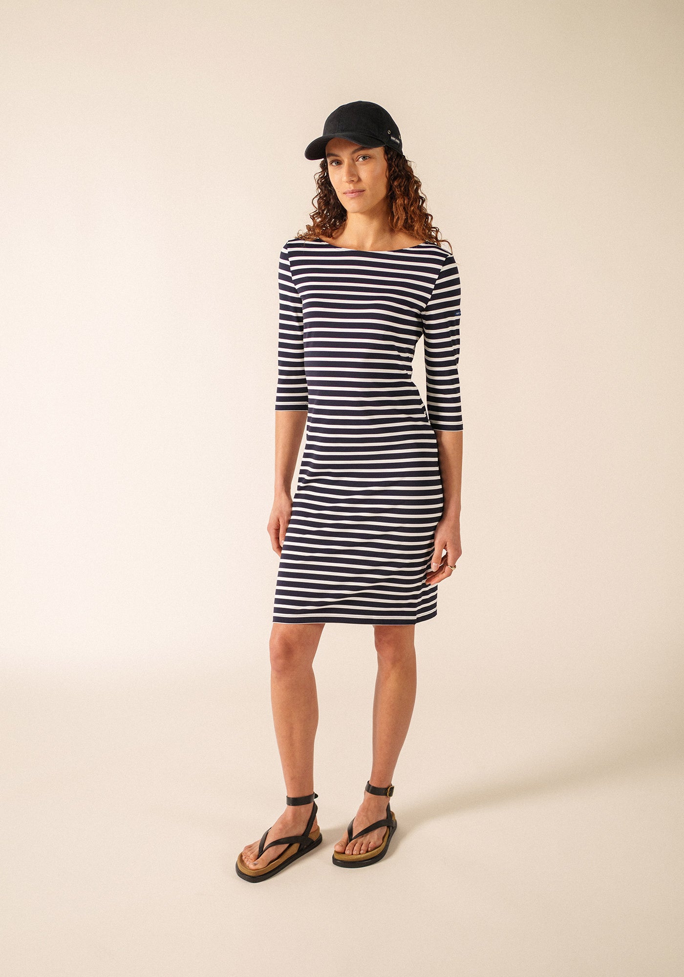 PROPRIANO Anti-Uv Nautical Dress (NAVY / WHITE)