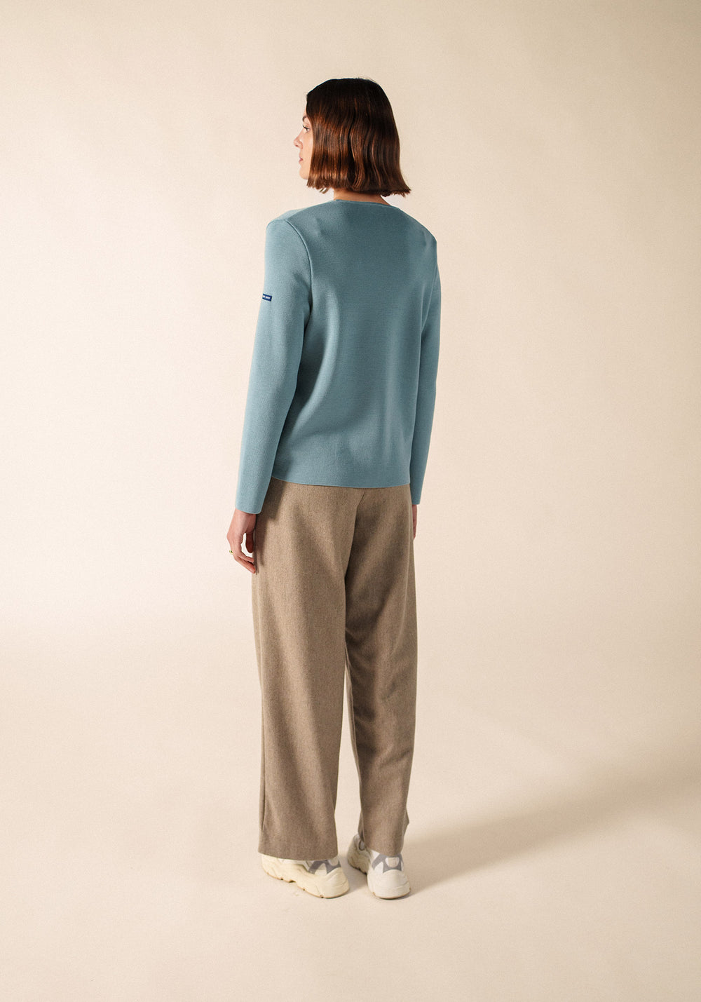 BREVANDS V-Neck Cardigan (LIGHT COASTAL BLUE)