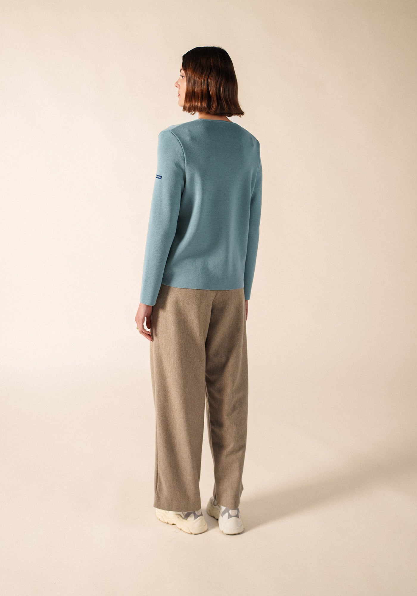 BREVANDS V-Neck Cardigan (LIGHT COASTAL BLUE)