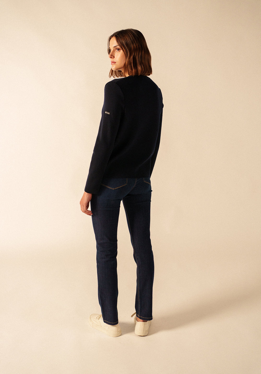 Brevands V-Neck Cardigan (NAVY)