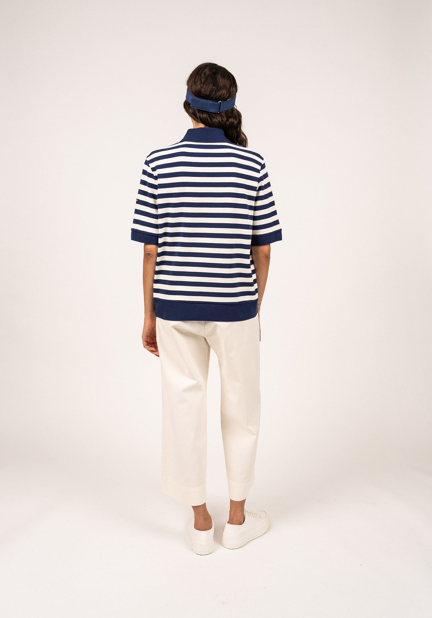 Carola Polo Shirt  (INDIGO / IVORY)