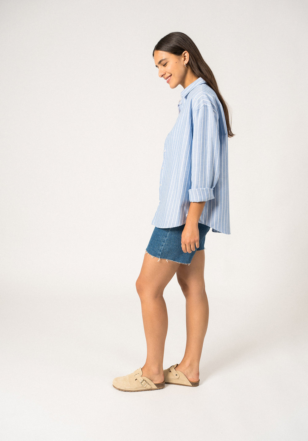 Myriam Striped Shirt (MER BLUE / WHITE)