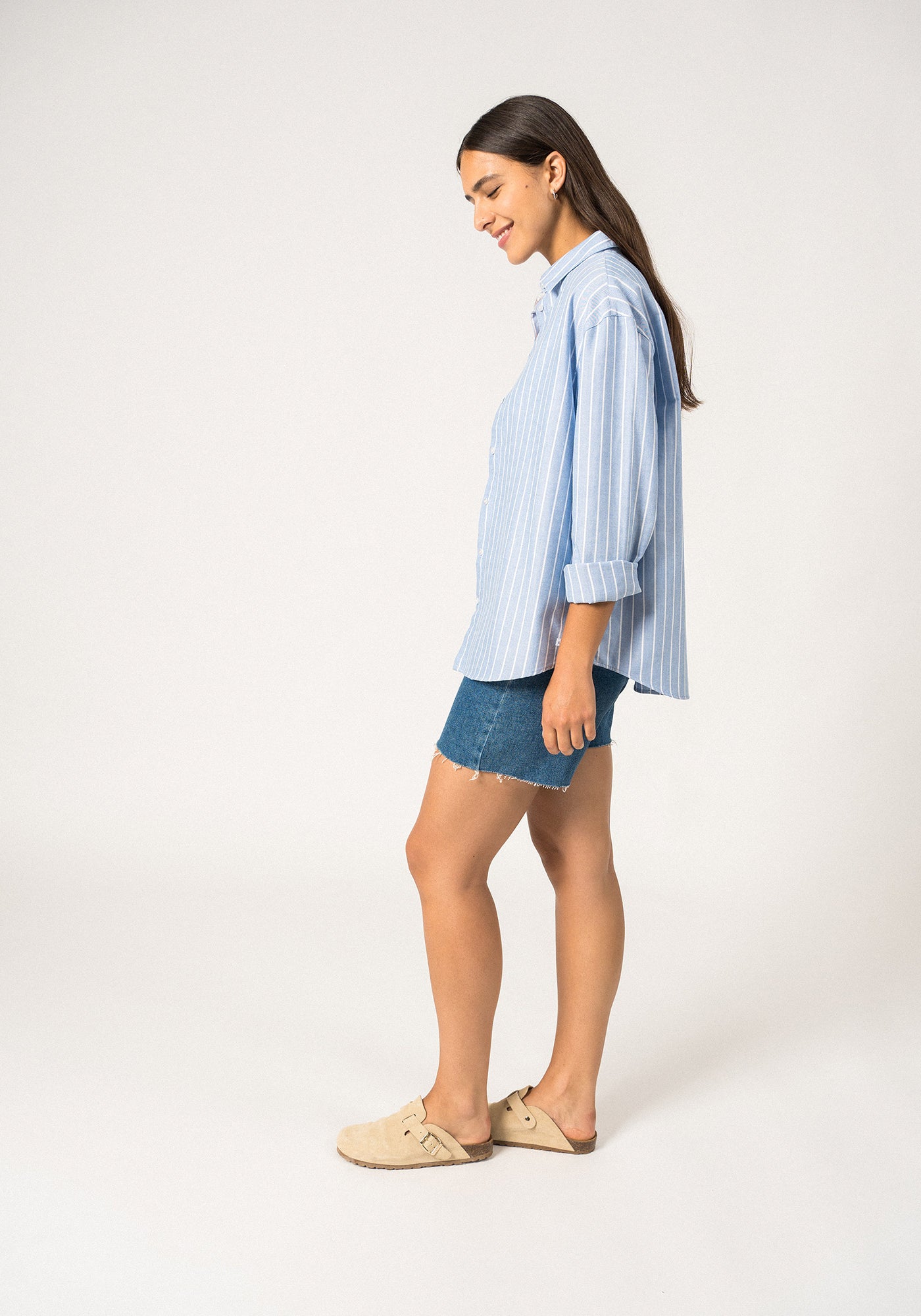 Myriam Striped Shirt (MER BLUE / WHITE)