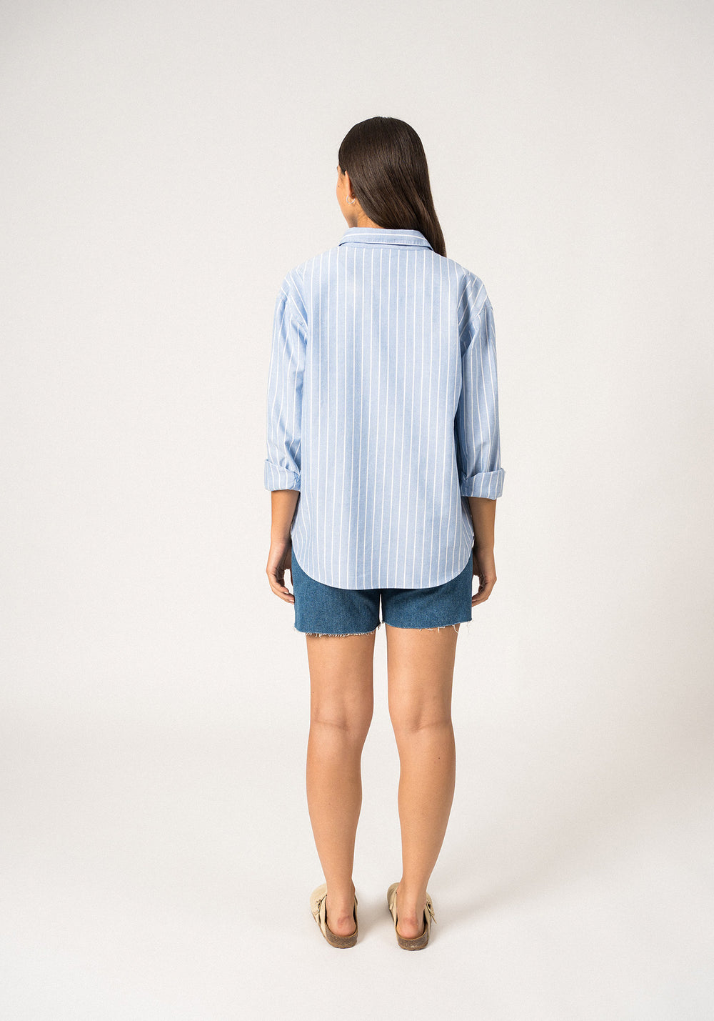 Myriam Striped Shirt (MER BLUE / WHITE)