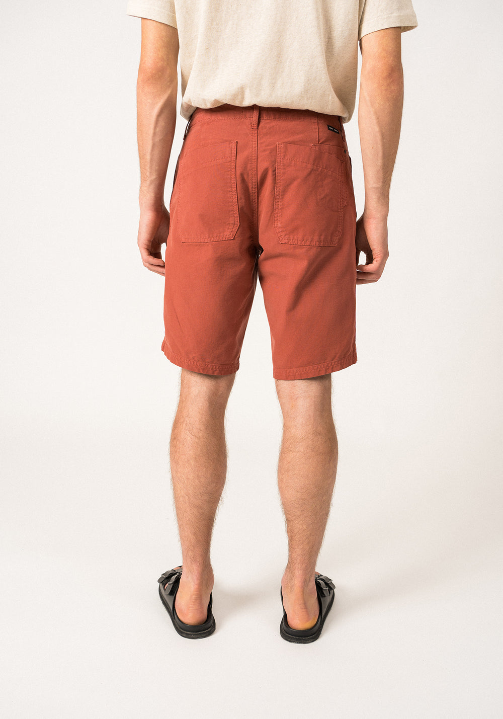 TITUS - Shorts with Double Front and Patch Back Pockets (TERRACOTTA)