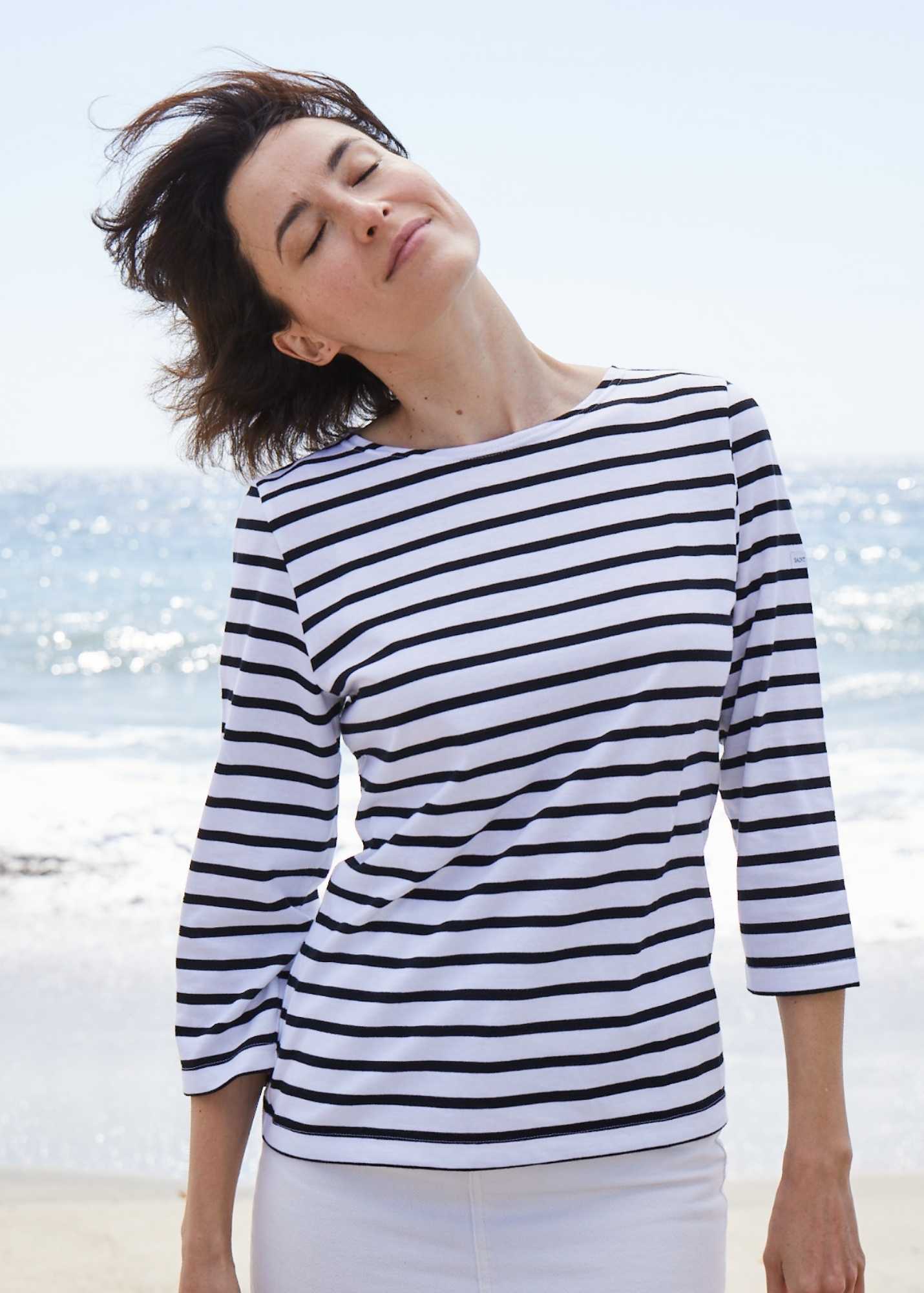 Breton Tops With 3/4 Sleeves • Saint James USA