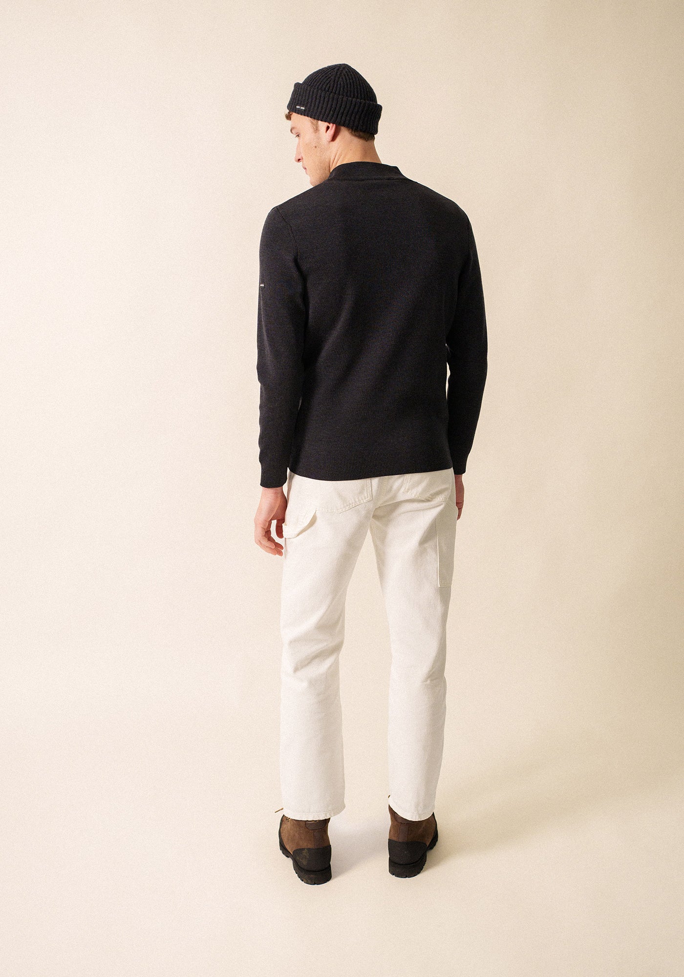 Crossley II  Wool Sweater (CHARCOAL / NEON GREEN)