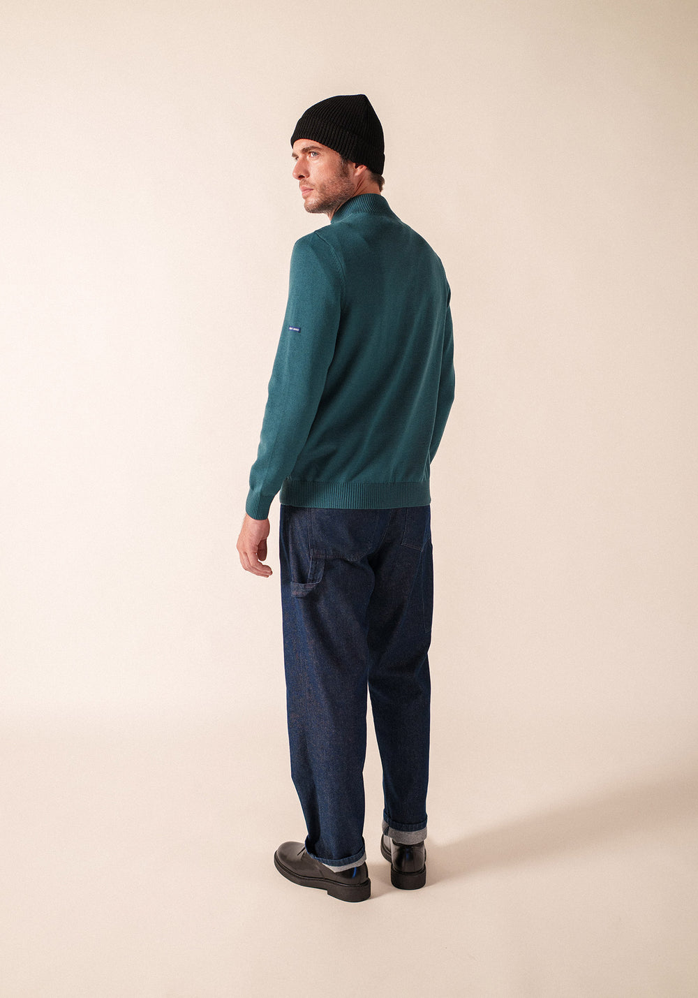 COLORADO II - Wool Zip Jacket For Men (COASTAL BLUE / NAVY)