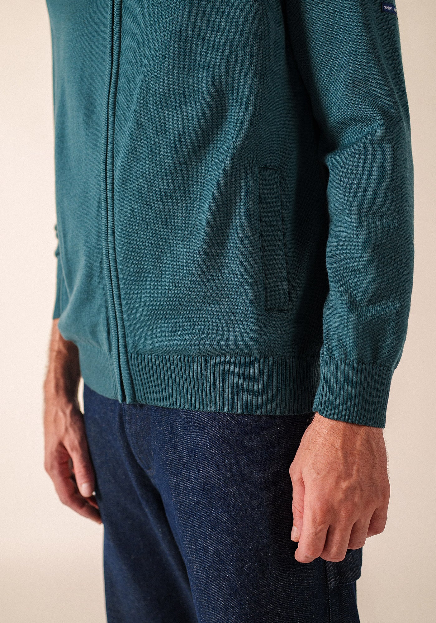 COLORADO II - Wool Zip Jacket For Men (COASTAL BLUE / NAVY)