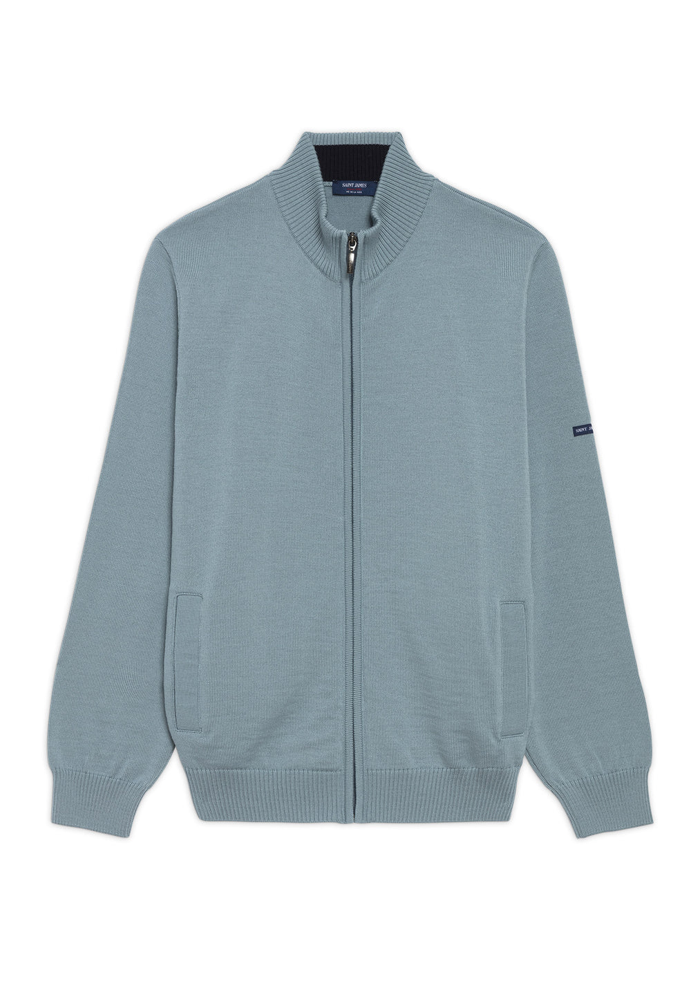 COLORADO II - Wool Zip Jacket For Men (COASTAL BLUE / NAVY)
