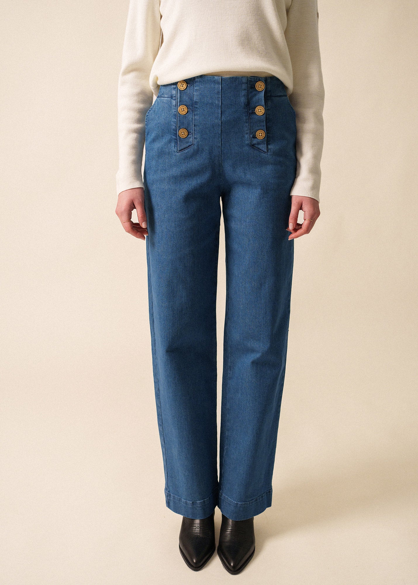 TORIE High Waist Jeans (DENIM) • Saint James USA