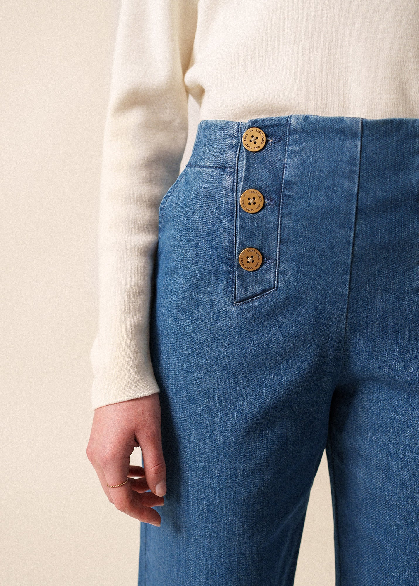 TORIE High Waist Jeans (DENIM) • Saint James USA