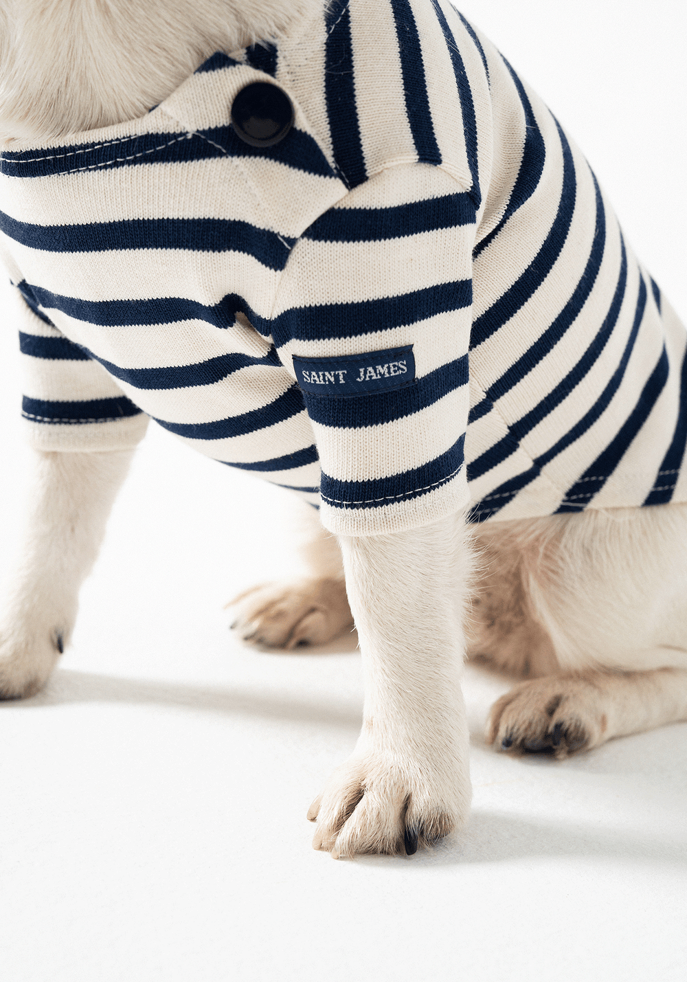 Parisian Pup Shirt (ECRU / NAVY)