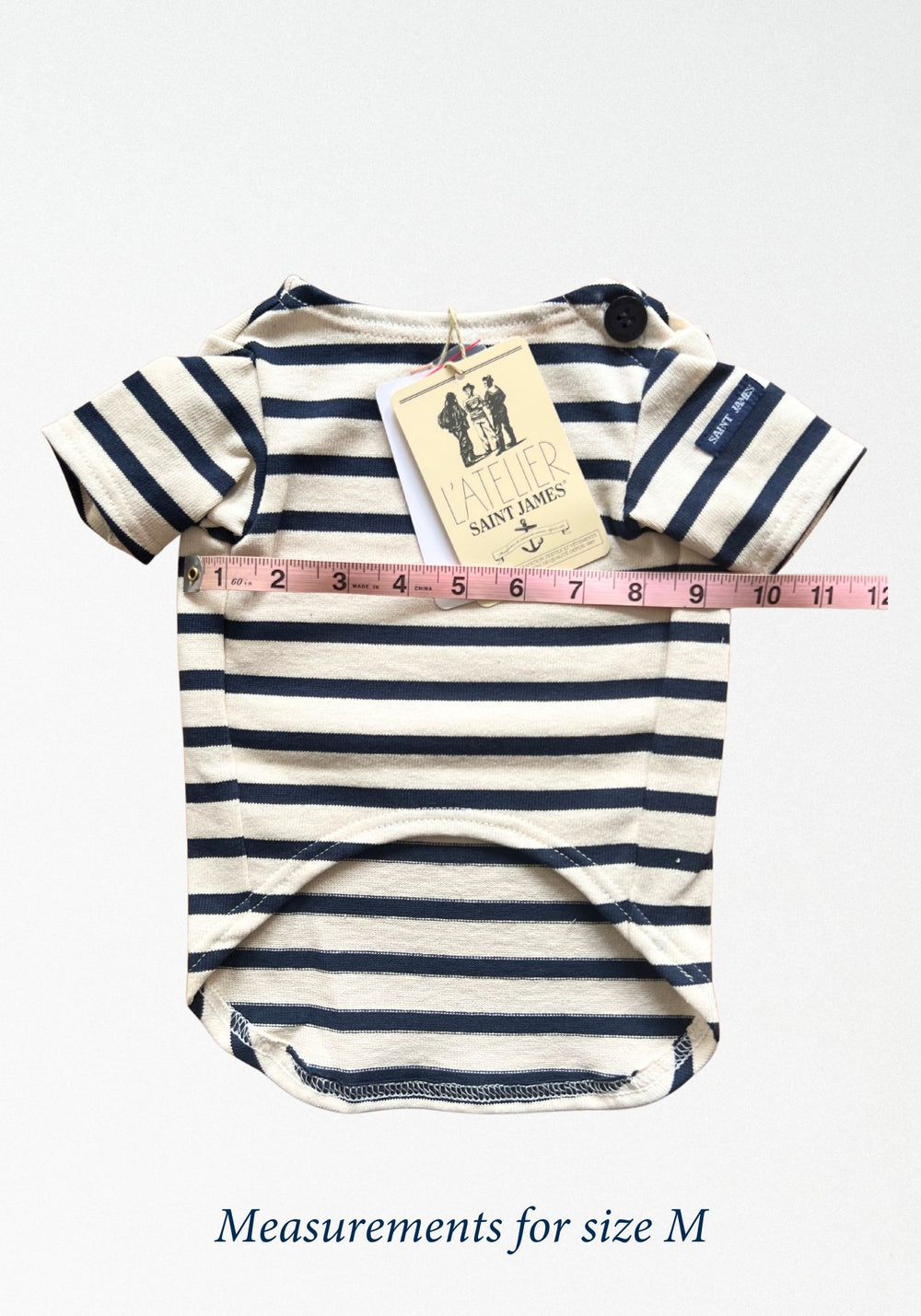 Parisian Pup Shirt (ECRU / NAVY)