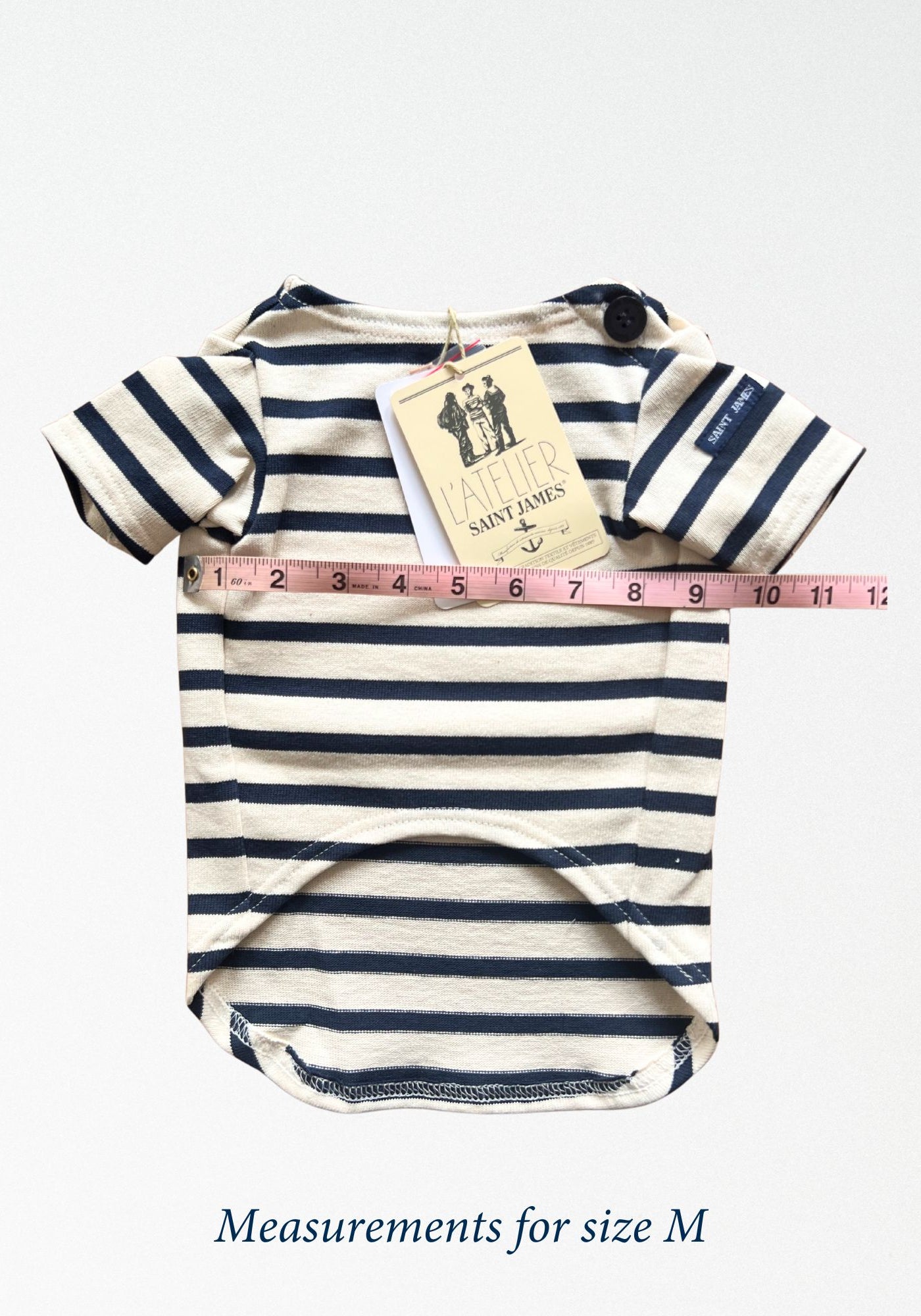 Parisian Pup Shirt (ECRU / NAVY)