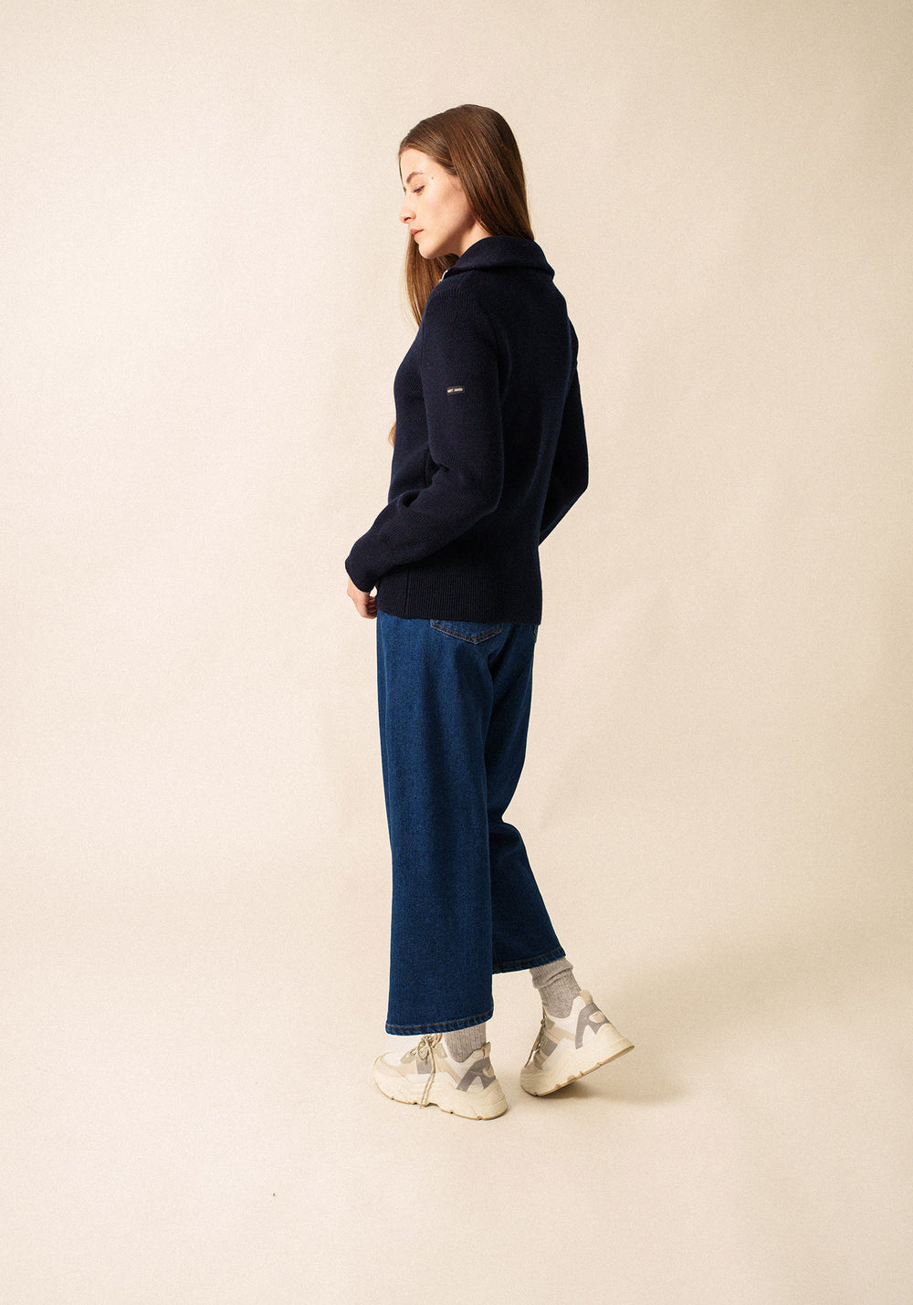 Sallanches Trucker Sweater (NAVY)