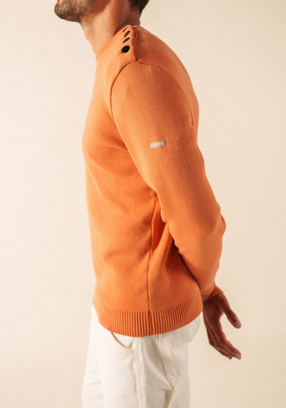 CANCALE cotton Fisherman Sweater  (CLAY)