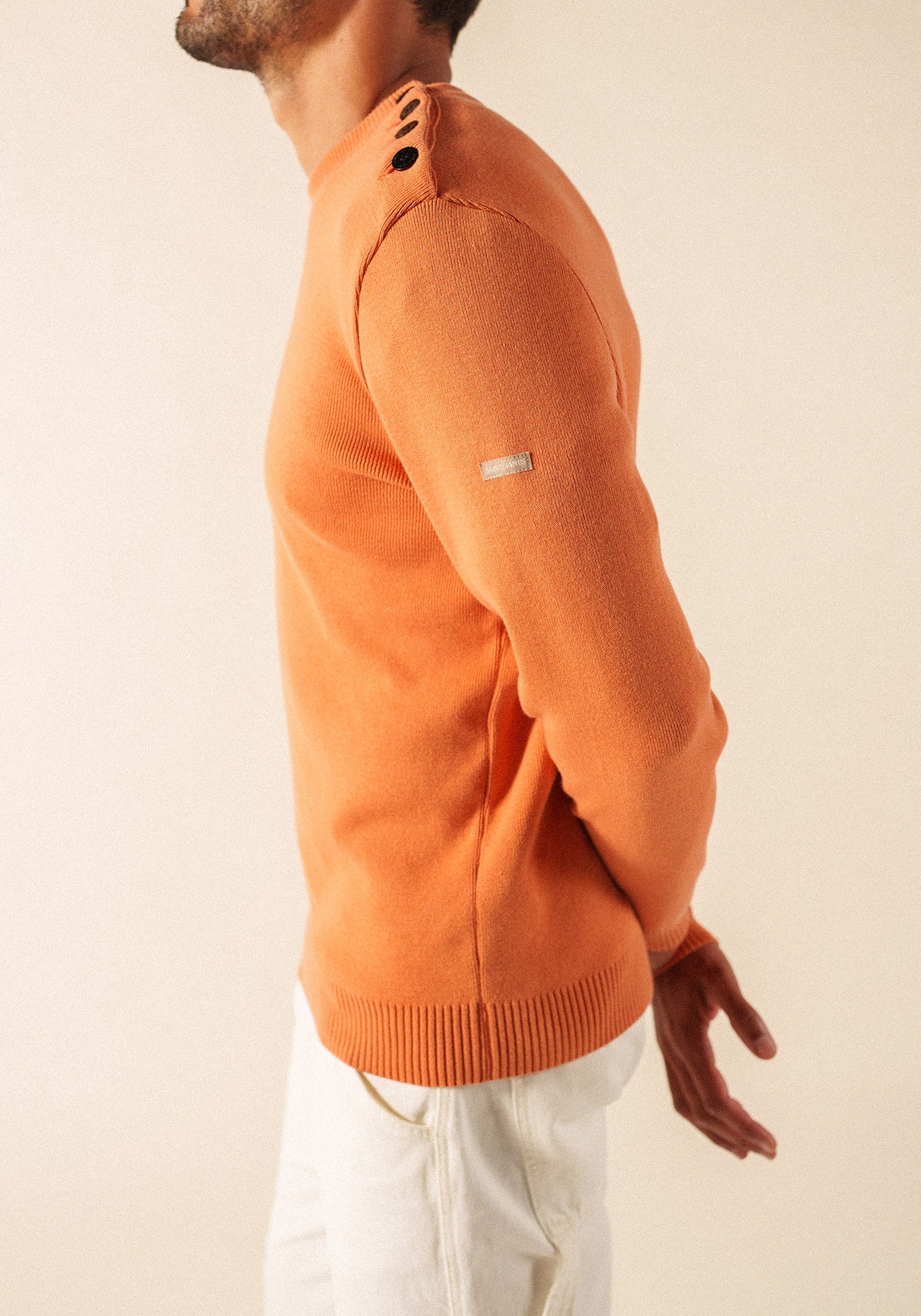 CANCALE cotton Fisherman Sweater  (CLAY)