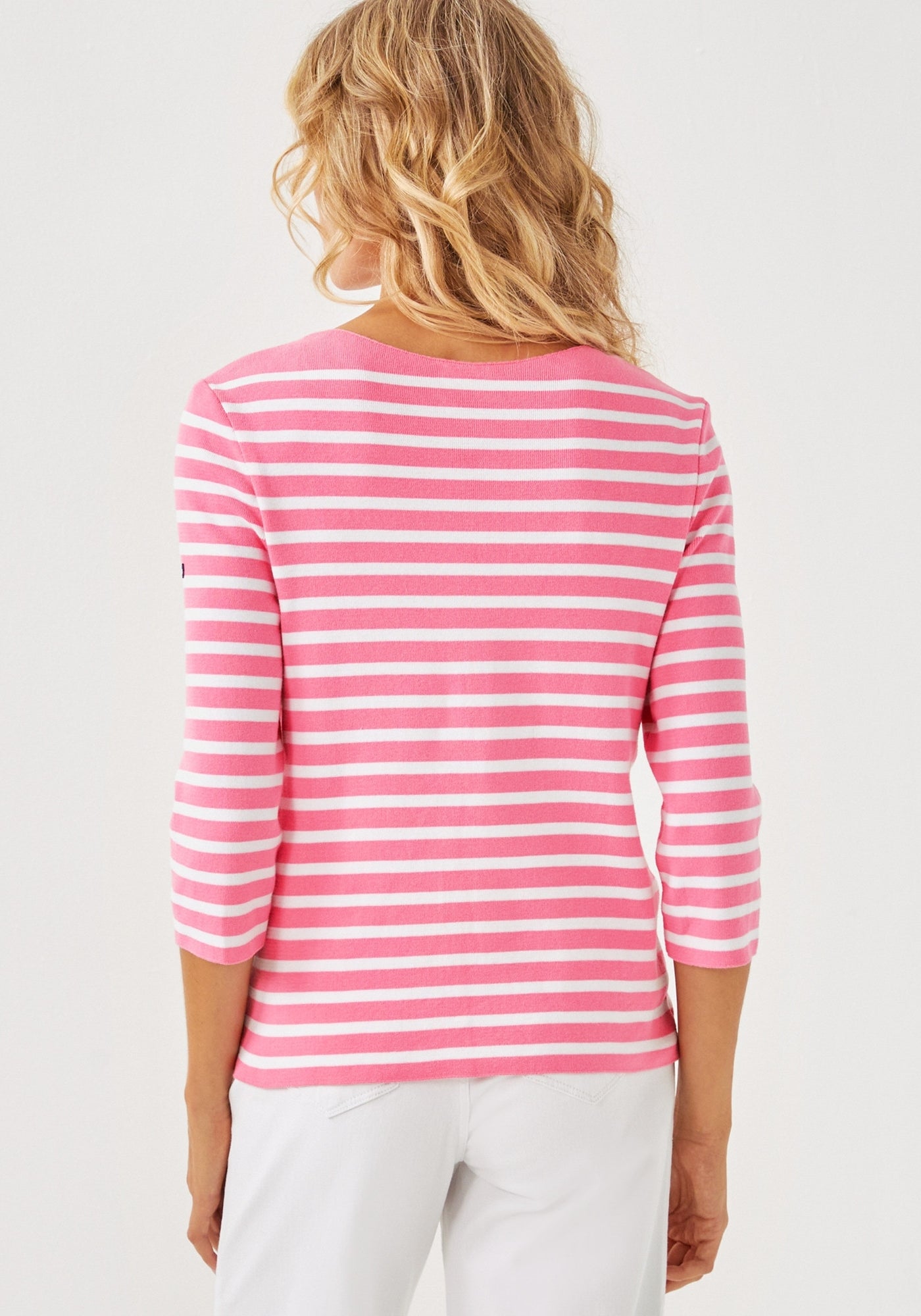 Lilly Pulitzer x VOISSEY - Cotton Sweater with Lilly Logo Embroidery  (NEON PINK / WHITE)