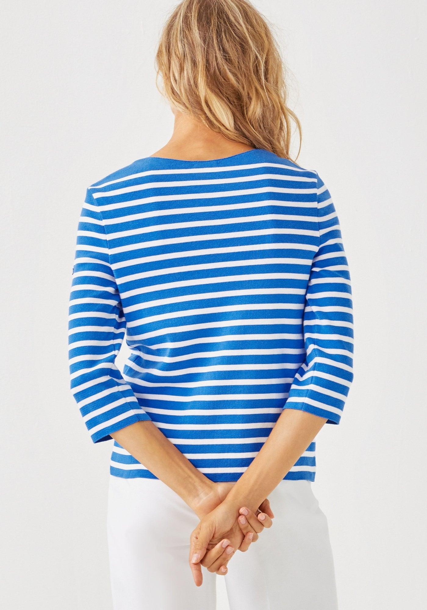 Lilly Pulitzer x VOISSEY - Cotton Sweater with Lilly Logo Embroidery  (MER BLUE / WHITE)