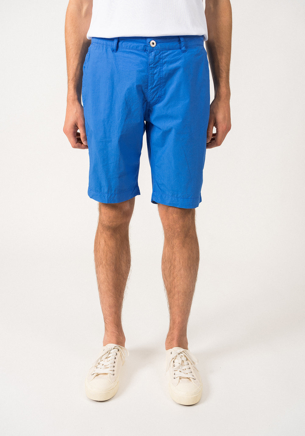 DOUG LIGHT - Lightweight Chino Shorts | Light Cotton Canvas | Straight Cut (MER BLUE)