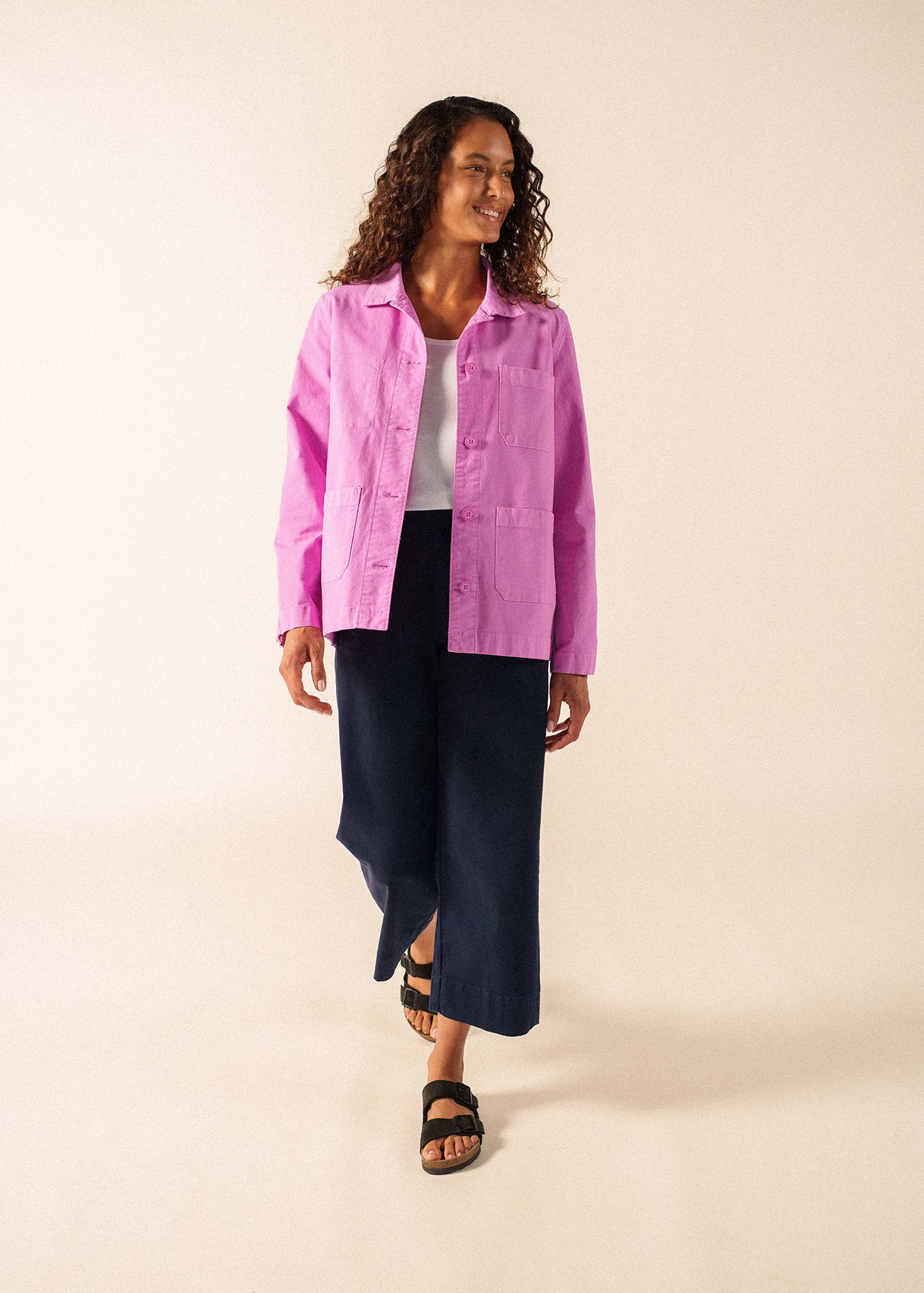 Women's Chore Coat - Alize - French Workwear Jacket (Navy) • Saint Women's Chore Coat - Alize - French Workwear Jacket (Navy) • Saint
