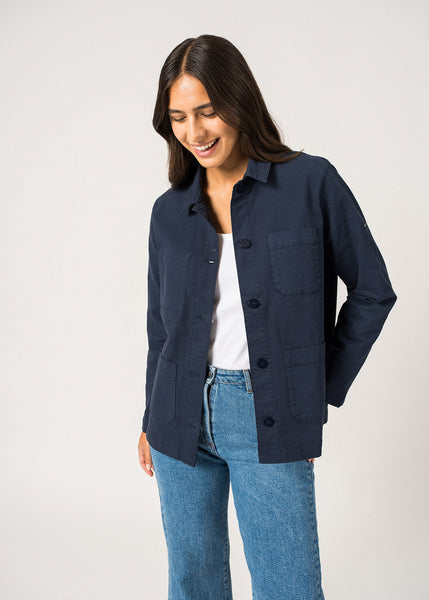 ALIZE - French Chore Jacket for Women | Workwear Cotton Canvas