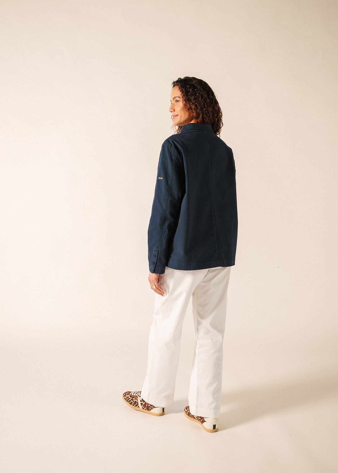 Women's Chore Coat - Alize - French Workwear Jacket (Navy) • Saint