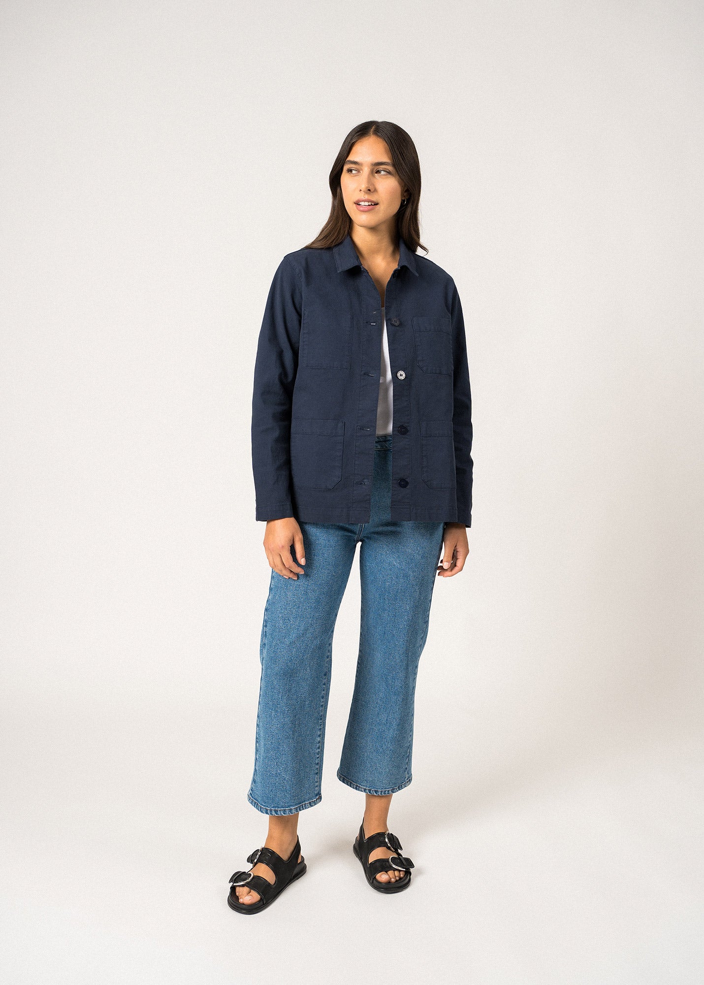 Women's French Chore Jacket | Workwear Cotton Canvas | SAINT James