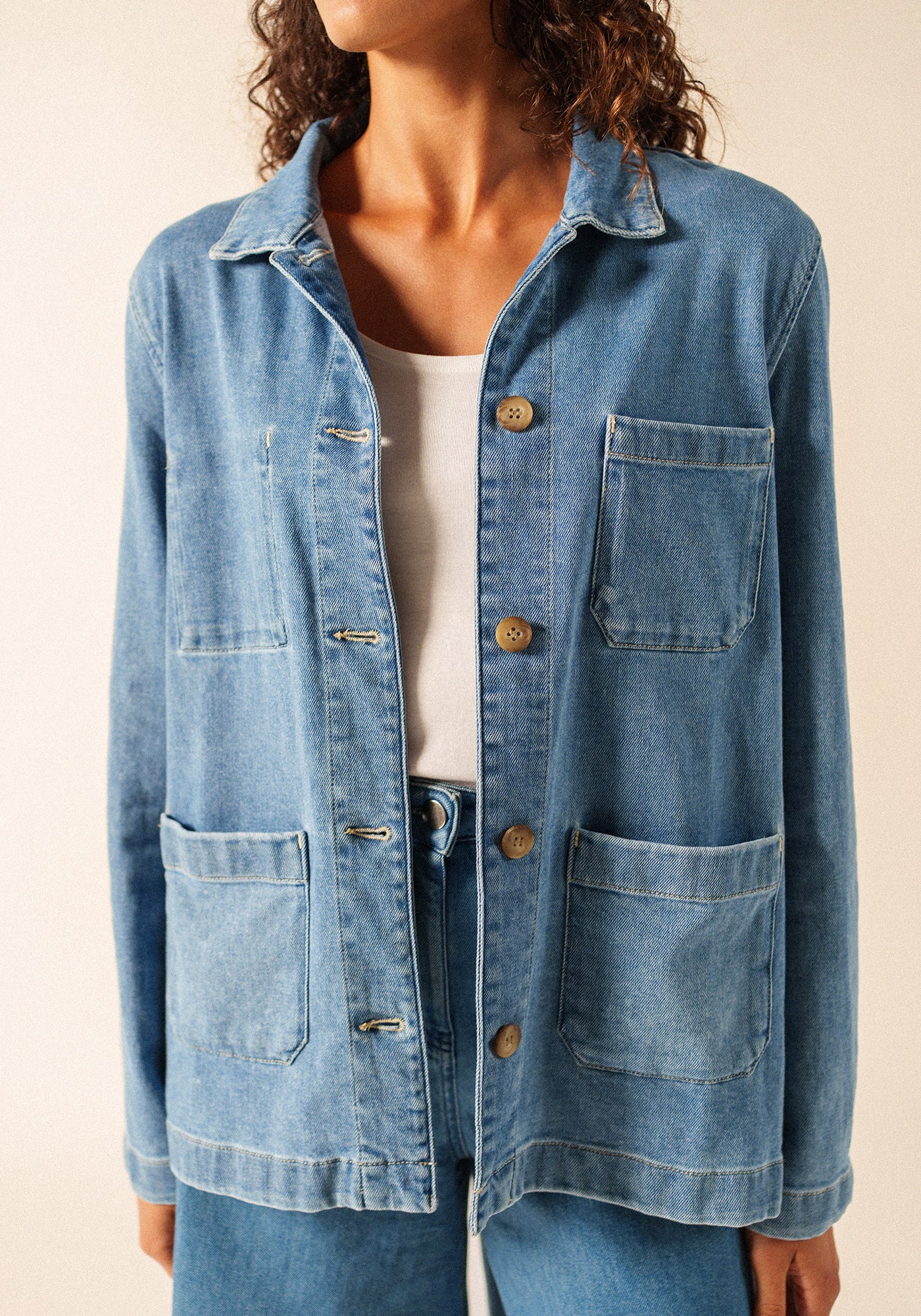 Alize French Chore Jacket (DENIM BLUE)