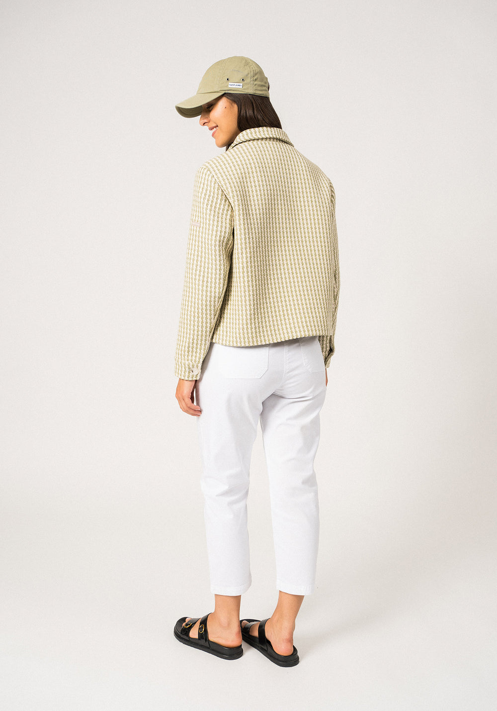 St Enola Tweed Jacket (IVORY / SOFT ALMOND)