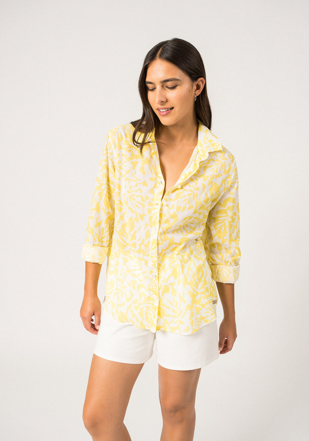 Jeanne Blouse (WHITE / YELLOW)