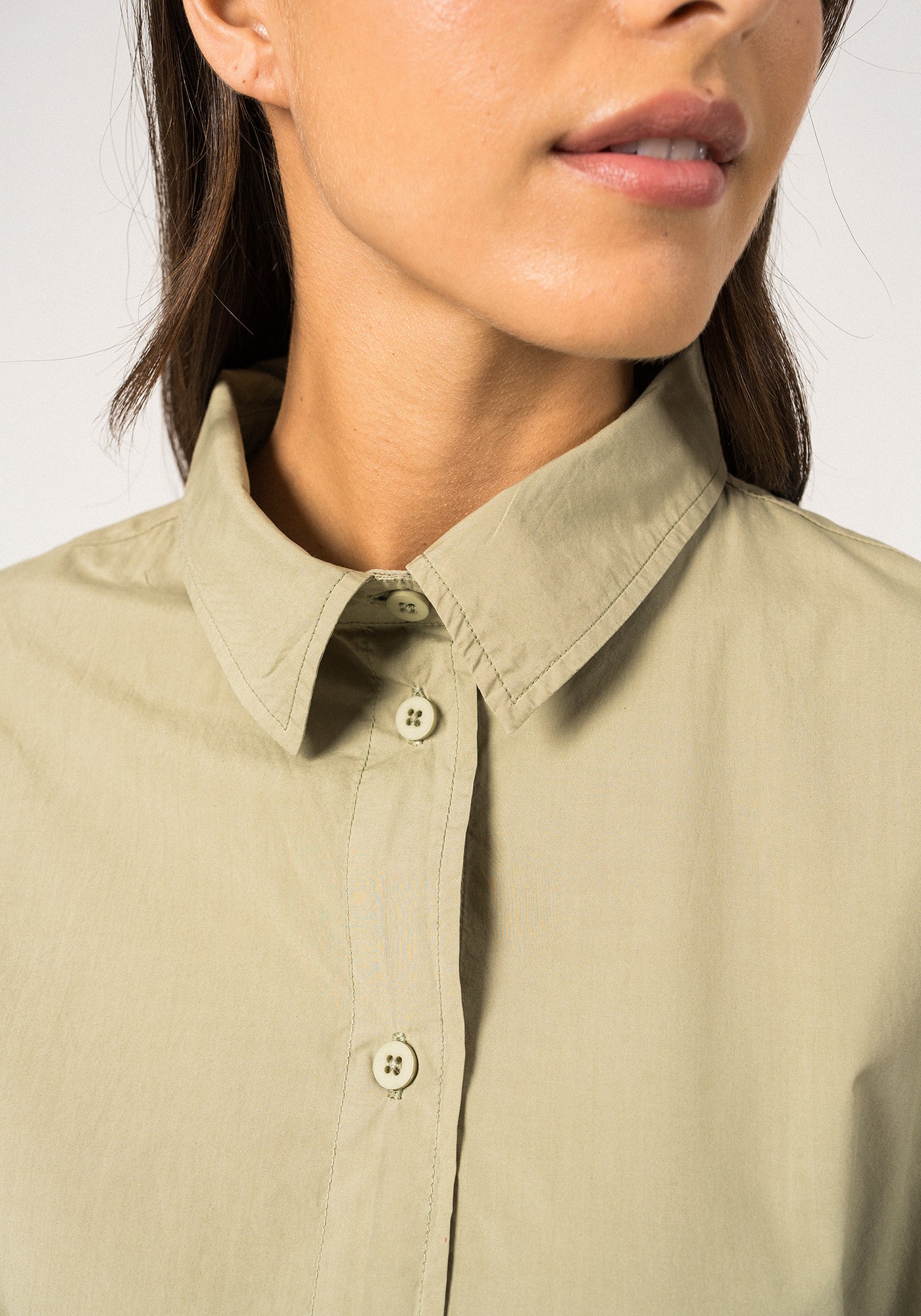 Coralie Shirt Dress (SOFT ALMOND)