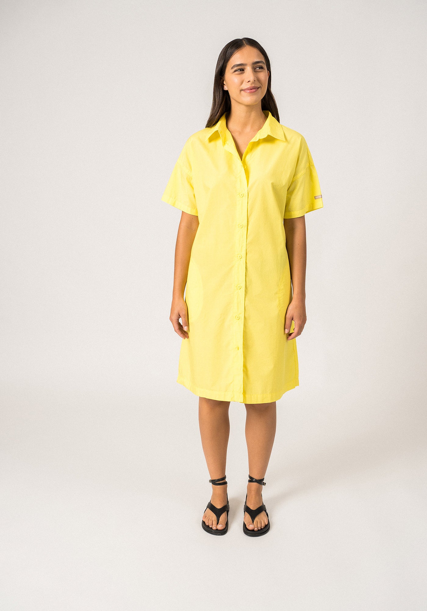 Coralie Shirt Dress  (YELLOW)