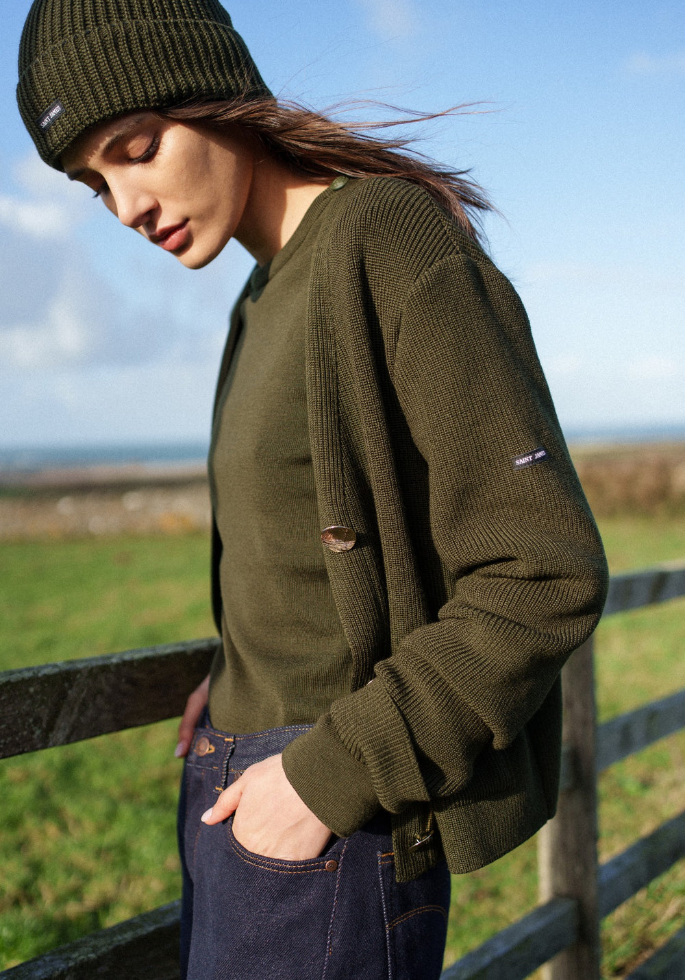 BREGANCON Breton Sweater (MOSS GREEN)