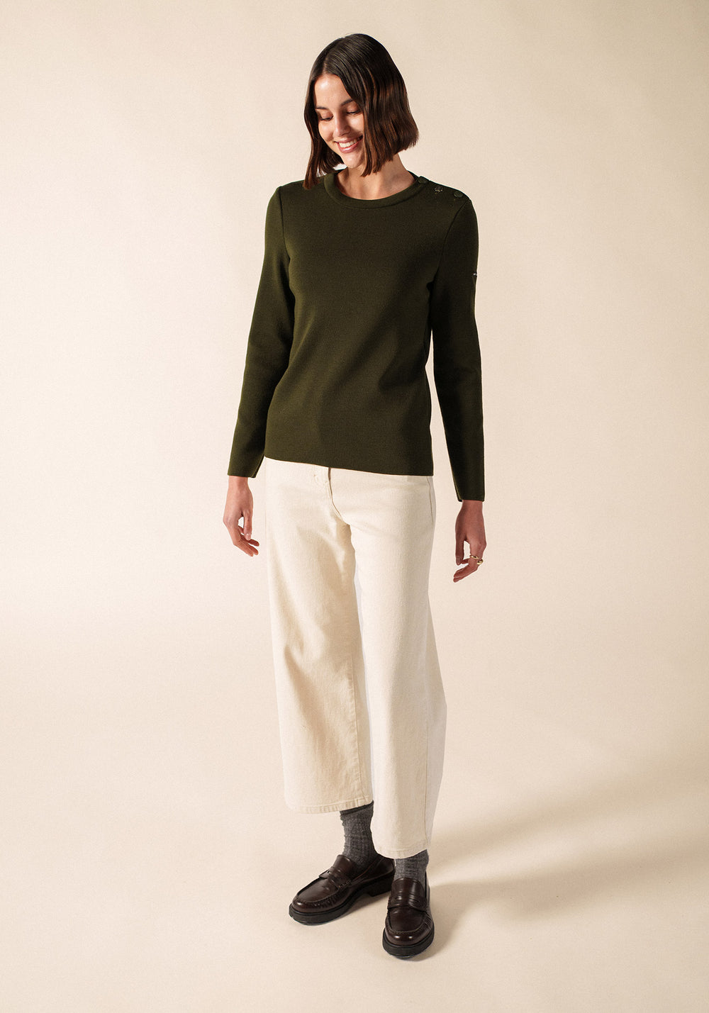 BREGANCON Breton Sweater (MOSS GREEN)