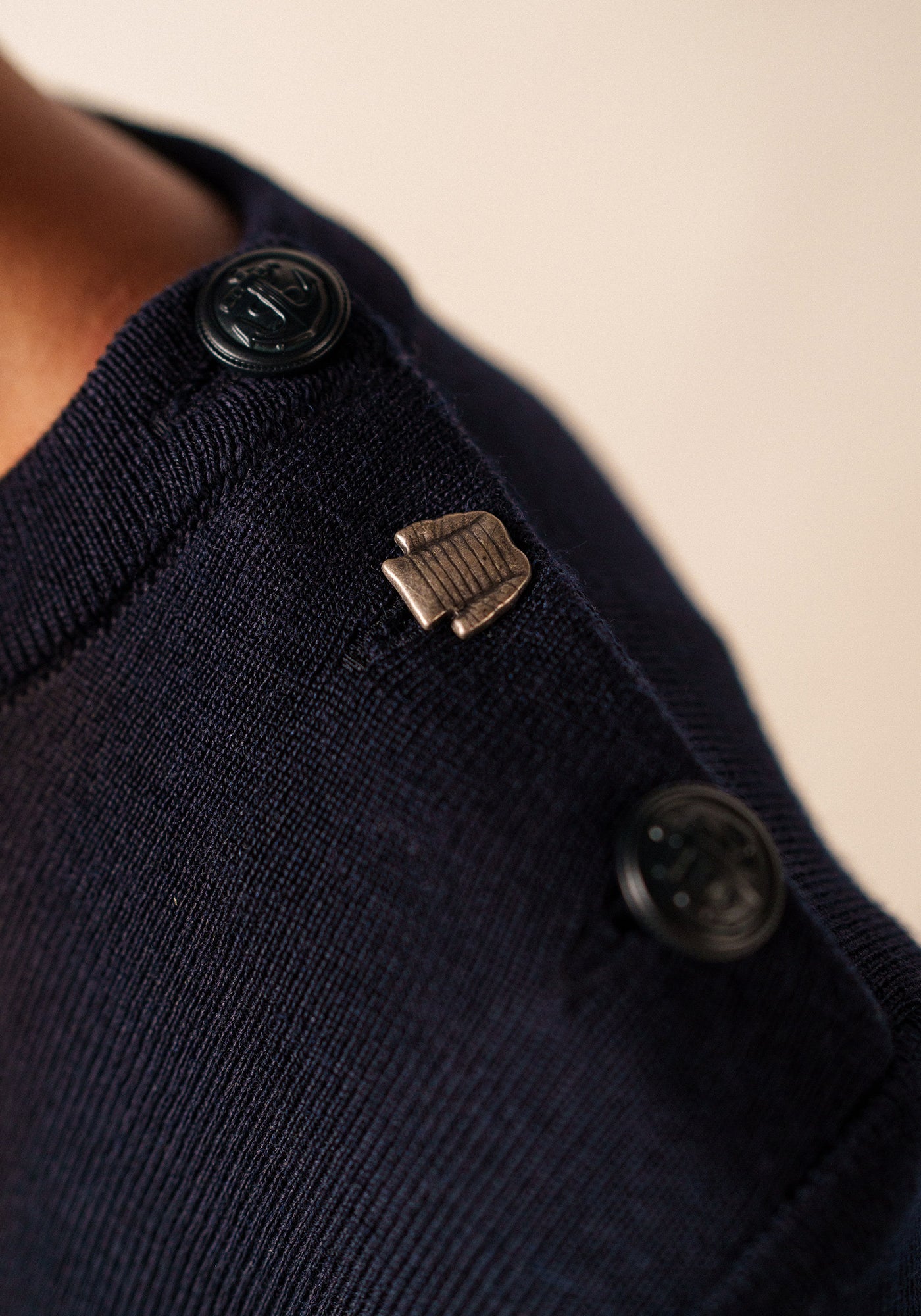 Bregancon Breton Sweater (NAVY / IVORY)