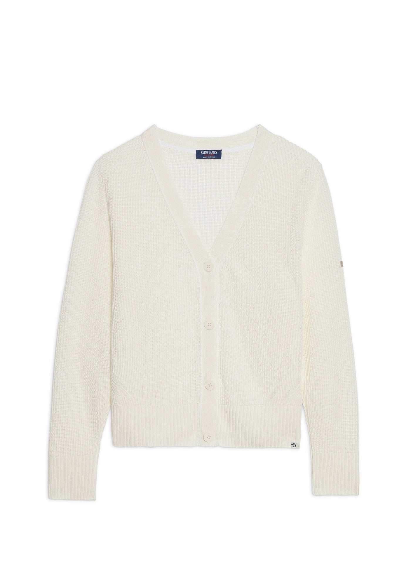 Saint James x Brumes linen cardigan (IVORY)