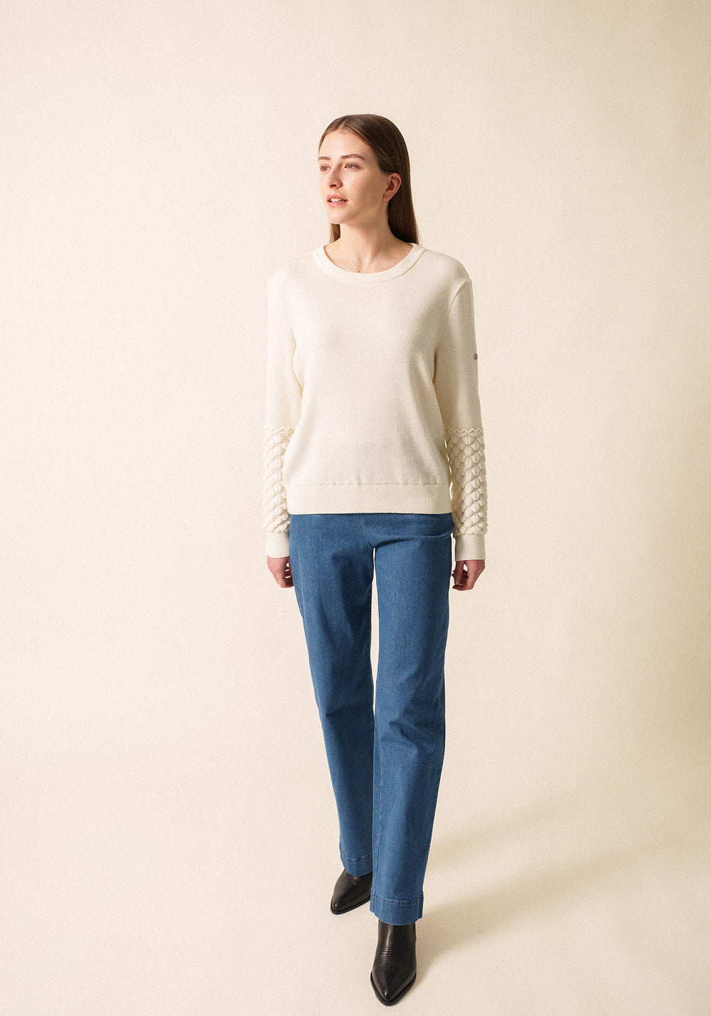 Cluses Wool Sweater (WHITE)