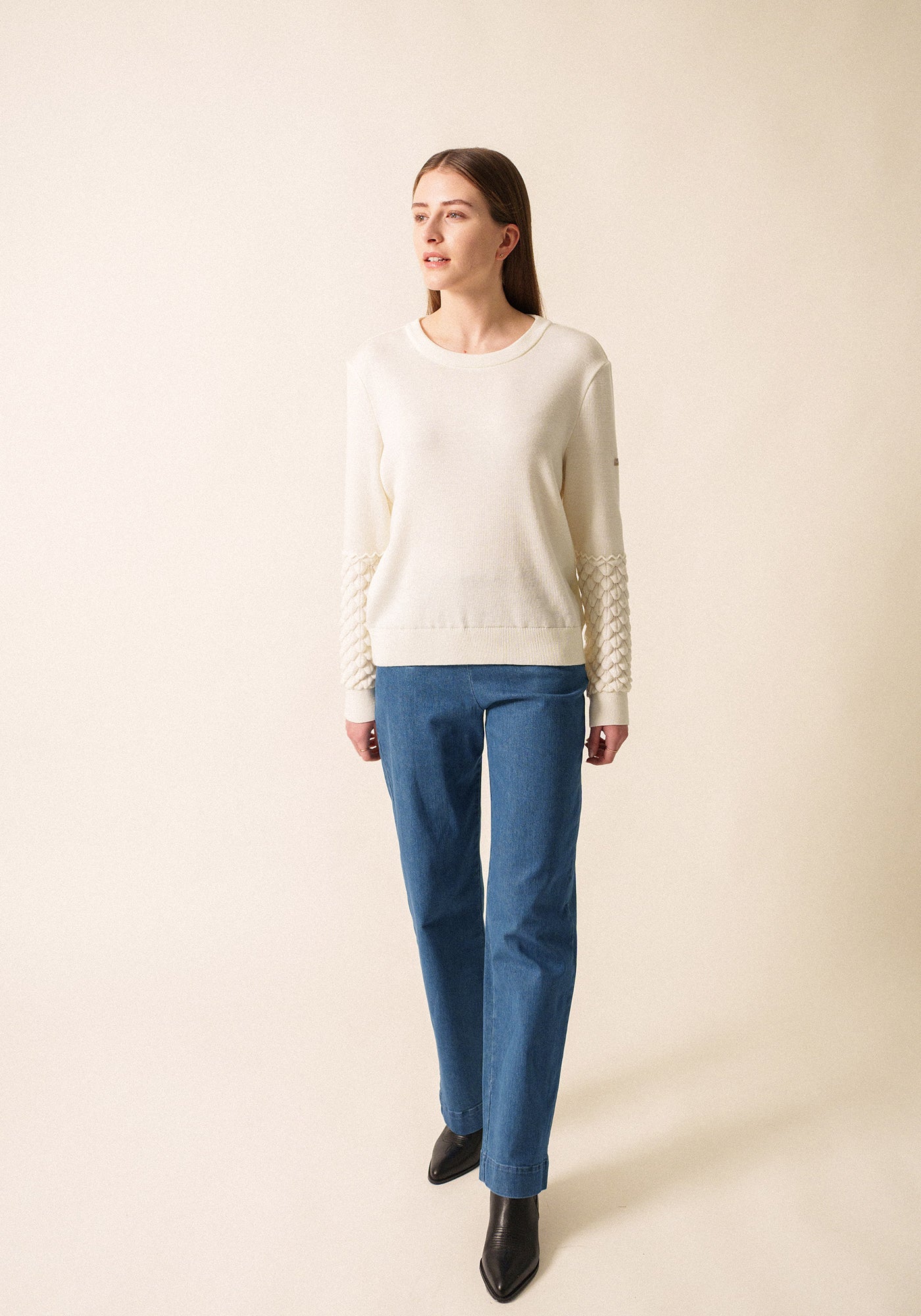 Cluses Wool Sweater (WHITE)