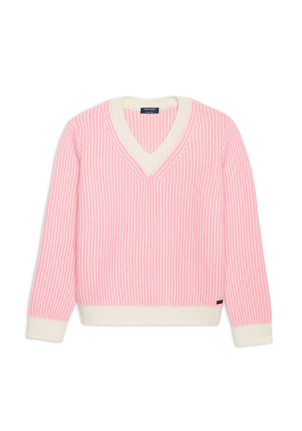 Courchevel Mohair Sweater (WINTER WHITE / BRIGHT PINK)