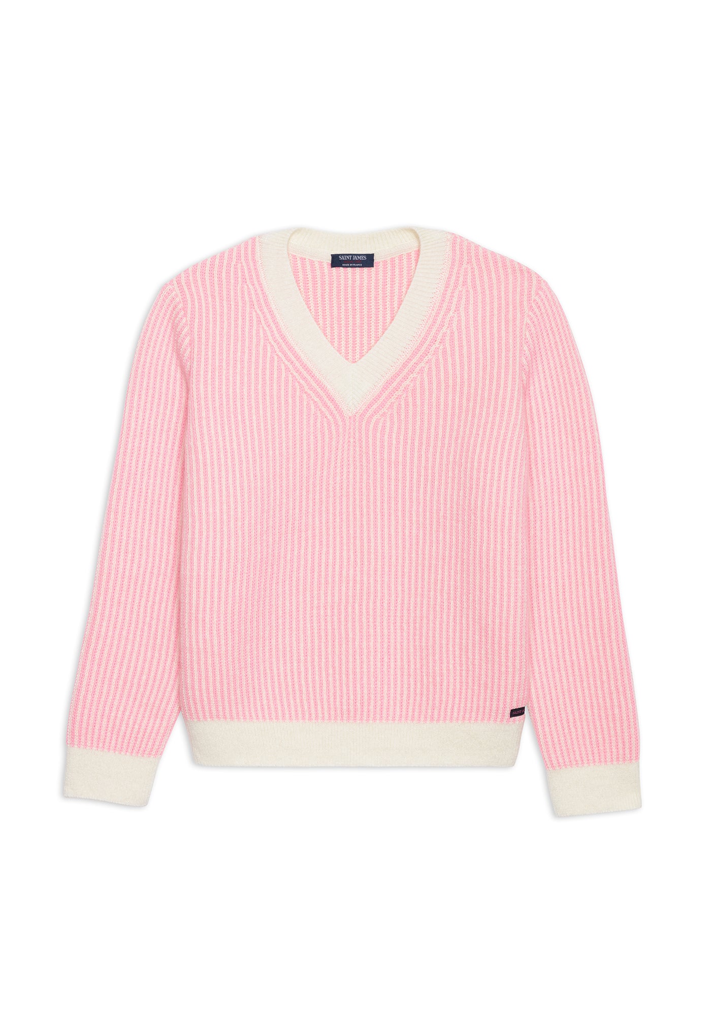 Courchevel Mohair Sweater (WINTER WHITE / BRIGHT PINK)