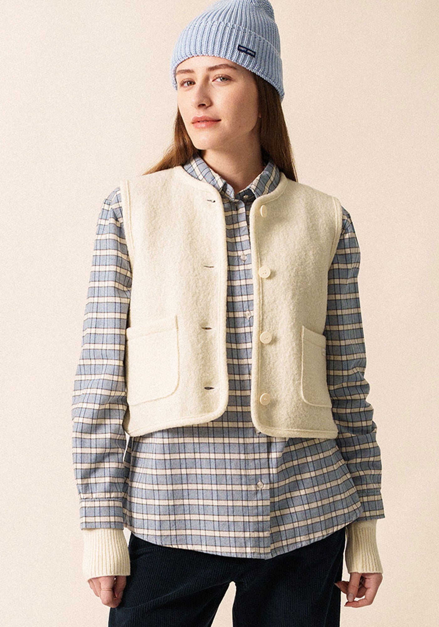 Jura Boiled Wool Vest (WINTER WHITE)